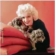  ??  ?? Marilyn Monroe liebte Tiere – hier ist sie mit Pekinesen zu sehen.