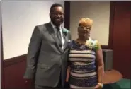  ?? KEVIN MARTIN — THE MORNING JOURNAL ?? Rev. Thomas L. Bowen, left, and Elyria NAACP President Ardelia “Dee” Tolbert at the 62nd annual Freedom Fund Banquet at LCCC’s Spitzer Conference Center on Oct. 7.