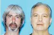  ?? SNOHOMISH COUNTY SHERIFF OFFICE / THE ASSOCIATED PRESS FILES ?? John Reed, right, is accused of shooting his neighbours, and brother Tony, left, helped hide the bodies, police say.