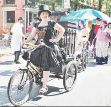  ??  ?? Enchanted City founder Susan Dunckel is shown at last year’s festival in downtown Troy.