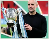  ??  ?? HOLD ON TO IT Pep Guardiola out to retain the trophy