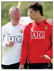  ??  ?? WISE WORDS: Sir Alex and Ronaldo in their United days