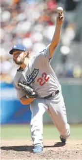  ??  ?? Left-hander Clayton Kershaw is the undisputed ace of the Dodgers. Matthew Stockman, Getty Images