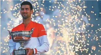  ?? / AFP ?? El tenista serbio Novak Djokovic alcanzó su título número 19 en torneos de Grand Slam.