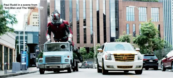  ??  ?? Paul Rudd in a scene from “Ant-Man and The Wasp”