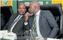  ??  ?? HAPPIER DAYS:
Cricket South
Africa president
Chris Nenzani, left, and suspended chief executive
Thabang Moroe were once allies Picture: SAMUEL SHIVAMBU/ BACKPAGEPI­X