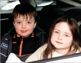  ?? Photo Michelle Cooper Galvin ?? Sonny and Alexandra Maguire at the Retro Drive In Movies in the INEC Car Park.