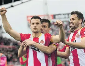  ?? FOTO: PERE PUNTÍ ?? El Girona viaja a San Sebastián con la intención de regresar con los tres puntos