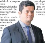  ?? ERNESTO RODRIGUES/ESTADÃO ?? Em Brasília. Sérgio Moro foi questionad­o sobre relatório