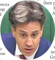  ??  ?? ‘MORAL DUTY’ Miliband