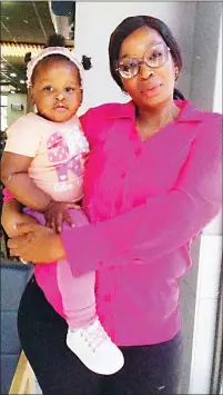  ?? (File pics) ?? Nozibusiso carrying her baby girl Milani Luthando Ginindza. (R) Nontando Mdluli and her children Bayanda Bhembe, Minenhle Mdluli, Snethemba Mdluli and Nkosephayo Mdluli. She shared briefly about being a mother.