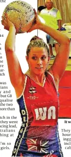  ??  ?? It was third time lucky for GB’s Junior Netball team with victory in the final over Australia