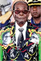  ??  ?? Dictator: Robert Mugabe, 93