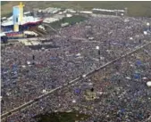  ?? AARON HARRIS/THE CANADIAN PRESS FILE PHOTO ?? In 2002, Pope John Paul II’s World Youth Day drew 800,000 people to Downsview Park.