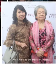  ??  ?? Mrs Oma Vina and Mrs Lucy Andrean