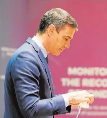  ?? // EFE ?? Pedro Sánchez, el pasado lunes en un foro económico