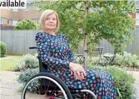  ?? ?? Meg Thomas, a wheelchair user from Maidenhead. Ref:135467-8