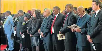  ?? Picture: KOPANO TLAPE, GCIS ?? PAYING TRIBUTE: The hall was packed for the official funeral of former Eastern Cape premier Makhenkesi Stofile