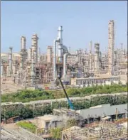  ?? AFP/FILE ?? RIL’s Jamnagar oil refinery complex, the world’s largest. It has a refining capacity of 1.24 million barrels of oil per day