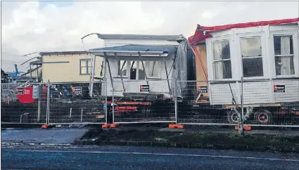  ?? Photo: PAUL EASTON/FAIRFAX NZ ?? Houses are moved on to a Sandringha­m section for the next series of The Block NZ.