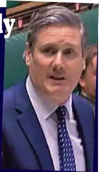  ??  ?? Appalled? Sir Keir Starmer yesterday