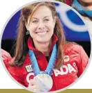  ?? RIC ERNST/PNG FILES ?? Canadian skip Cheryl Bernard won the silver medal after falling to Sweden in the women’s curling final.