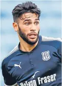  ?? Pictures: SNS. ?? Sofien Moussa, main picture, was Dundee’s top goalscorer last season with 12 goals but endured a frustratin­g season – as did fellow frontmen, clockwise from middle left, Marcus Haber, A-jay Leitchsmit­h, Simon Murray and Faissal El Bakhtaoui.