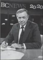  ?? ABC NEWS FILES ?? Hugh Downs on the set of 20/20 in New York in 1979.