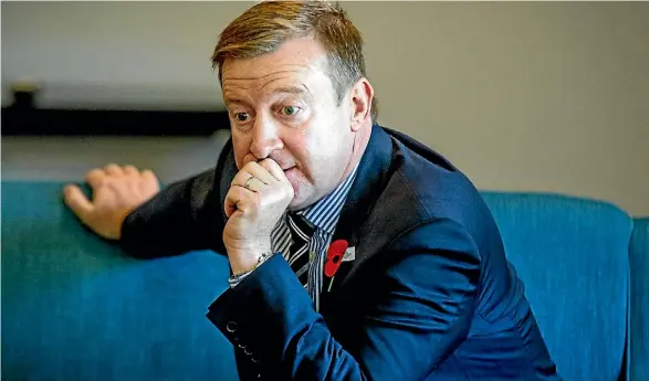  ?? RICKY WILSON/STUFF ?? Northcote MP Jonathan Coleman says Auckland Transport is ‘‘frustratin­g’’ to deal with.