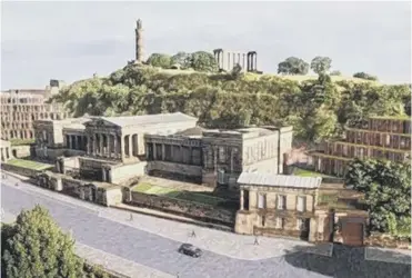  ?? Image: Gareth Hoskins Architects ?? 0 How the hotel would have looked on Calton Hill.