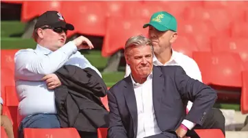  ?? Photo: Zimbio ?? World Rugby chief executive officer Brett Gosper (front ) was at Concord Oval to watch the Fiji Airways Fijian Drua Rays beat Sydney Rays 34-31 on September 23, 2018.