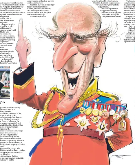  ?? Picture / AP Solo engagement­s Speeches given Military service appointmen­ts Books authored ?? Queen Elizabeth has described Prince Philip as “my strength and stay all these years”. Moon Phases High Tides Fishing Around Australia