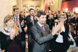  ?? XAVIER CERVERA ?? Joan Canadell, el dia que va guanyar les eleccions a la Cambra