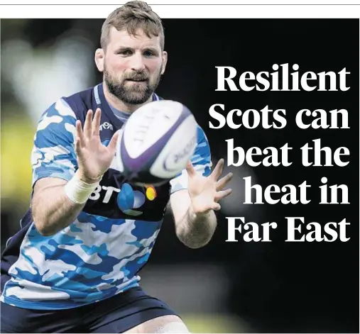  ??  ?? ON THE BALL: Scotland’s John Barclay wants to see his side add to the progress made under previous head coach Gregor Townsend