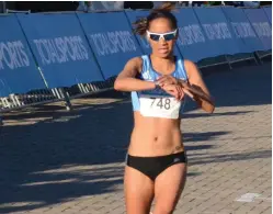  ?? PICTURE: SUPPLIED ?? UPWARDLY MOBILE: Nolene Conrad is hoping for a podium finish in the Sanlam Cape Town Marathon in September.