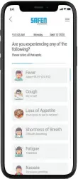  ?? SUPPLIED ?? The app uses a combinatio­n of a questionna­ire and cutting-edge facial-recognitio­n technology to measure vital signs.