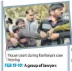  ??  ?? A group of lawyers attack Kanhaiya