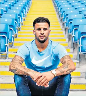  ??  ?? Price is right: Kyle Walker’s fee is on a par with what Manchester City can afford