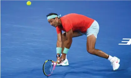  ?? ?? Rafael Nadal in action during his quarter-final match against Jordan Thompson at the Brisbane Internatio­nal. Photograph: Jono Searle/ EPA