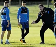  ?? GETTY ?? New broom: Unsworth oversees training