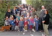  ??  ?? St Paul’s pupils take part in the toddle