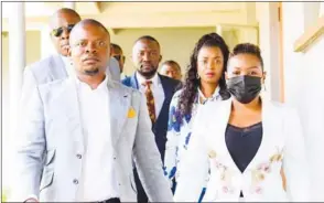 ?? (Pic: Ephraim Nyondo / ECG) ?? Shepherd Bushiri, leader of the Enlightene­d Christian Gathering Church and his wife, Mary accuse SA police of soliciting R10 million from them).