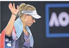  ?? FOTO: DPA ?? Am Ende fehlte ihr die Kraft: Angelique Kerber ist im Achtelfina­le der Australian Open ausgeschie­den.