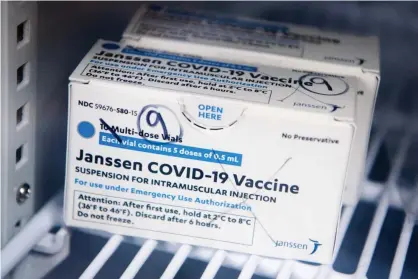 ?? Photograph: Tom Williams/CQ-Roll Call, Inc/Getty Images ?? Johnson & Johnson developed a single-shot Covid-19 vaccine.