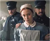  ??  ?? Young Irish immigrant Grace (Sarah Gadon) is sent to prison after she is convicted of murdering her employer and his housekeepe­r. JAN THIJS/ NETFLIX
