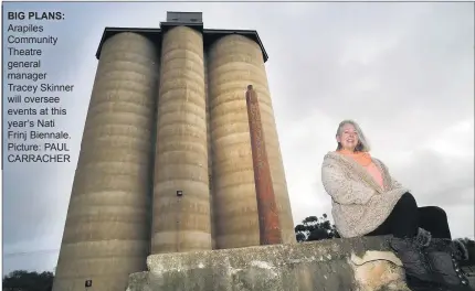  ??  ?? BIG PLANS: Arapiles Community Theatre general manager Tracey Skinner will oversee events at this year’s Nati Frinj Biennale. Picture: PAUL CARRACHER