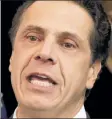  ?? GOV. CUOMO MTA woes cost him in polls. ??