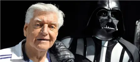  ?? AFP. ?? David Prowse en el 2013, en una convención de fanáticos de ‘Star Wars’ en Francia.