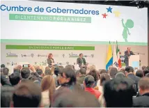  ??  ?? LOS GOBERNADOR­ES ELECTOS se encontrará­n de nuevo, hoy, con el fin de tratar temas como la protección de los líderes sociales y el avance de los proyectos PDET.