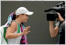  ??  ?? The women’s draw lost two of its main drawcards at Wimbledon yesterday. Above, top seed Ash Barty departed after her defeat to 55th-ranked Alison Riske while the dream run of 15-yearold American Coco Gauff, left, ended when she lost in straight sets to former French Open champion Simona Halep.